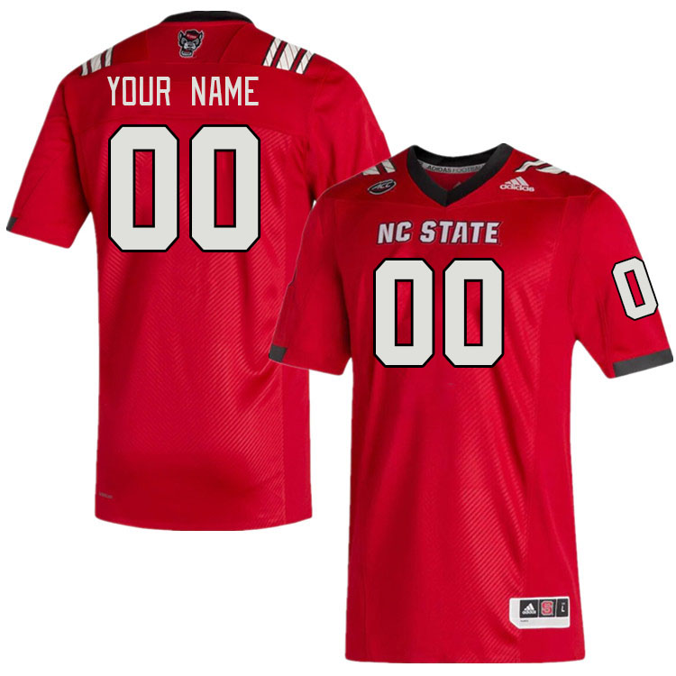 Custom NC State Wolfpacks Name And Number College Football Jerseys Stitched-Red